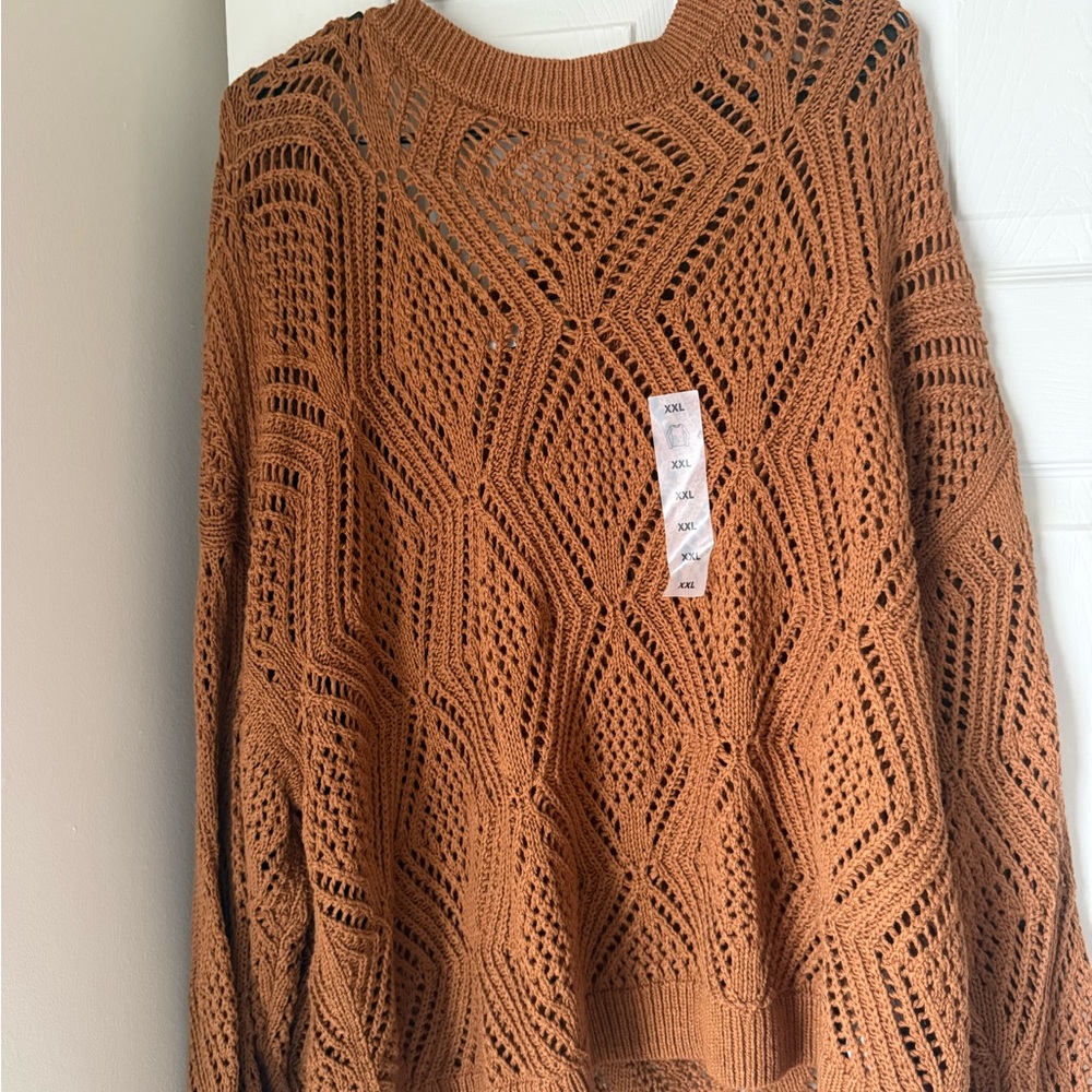 Old Navy Women's Rust Knit Sweater